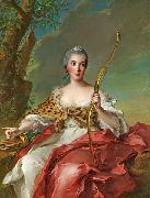 Jean Marc Nattier Madame de Maison Rouge as Diana oil painting artist